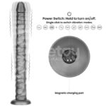 Vibrax Slider DIldo Anal con Vibración King Sized 16