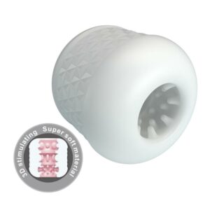 Crystle Masturbador Doble Entrada Blanco