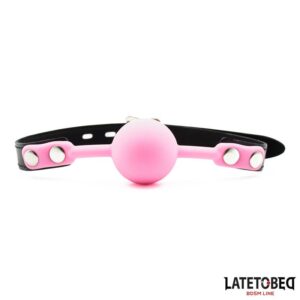 Mordaza Bola Silicona Rosa 7 Cojín para Posiciones de Espuma con Funda Lavable con Cremallera - Erotiks | Tienda erótica online