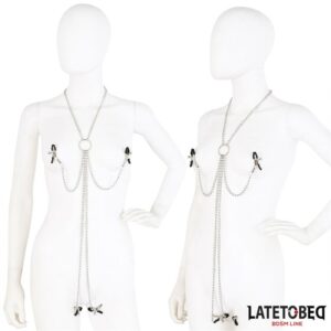 Pinzas para Pezones y Clitoris con Cadena 10 Baile Set Bala Vibrador y Pinzas para Pezones con Vibración Turbo - Erotiks | Tienda erótica online