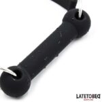 Mordaza Hueso Silicona Negro Ajustable