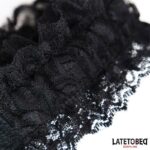 Esposas para Pies de Encaje Elástico Negro
