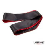 Antifaz de Satén Rojo y Negro