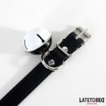 Collar con Cascabel Ajustable Negro