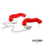 Esposas Pies Peluche Terciopelo Rojo