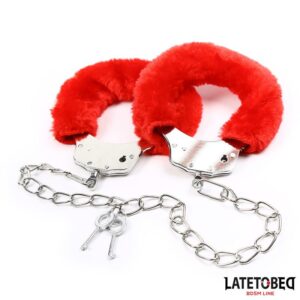 Esposas Pies Peluche Terciopelo Rojo 13 - Erotiks | Tienda erótica online