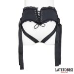 Arnés Strap On Encaje con Anillo Silicona Ajustable