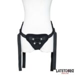 Arnés Strap On Encaje con Anillo Silicona Ajustable