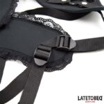 Arnés Strap On Encaje con Anillo Silicona Ajustable
