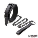 Collar y Correa Neopreno Negro
