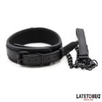 Collar y Correa Neopreno Negro