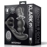 Klark Plug Anal Oscilante con Vibración y Control Remoto