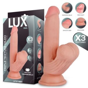 Paul Dildo Triple Densidad con Testículos Oscilantes 8.2 9 Pene Realista Kyle Korver 21.5 cm Natural - Erotiks | Tienda erótica online