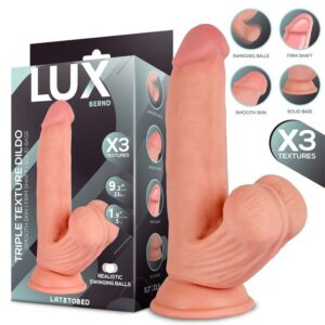 Bernd Dildo Triple Densidad con Testículos Oscilantes 9.2 4 Vibrador Realista Control Remoto Apolo 24.5 cm - Erotiks | Tienda erótica online