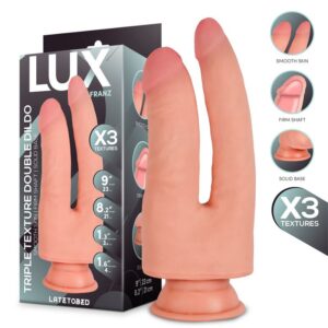 Franz Dildo Doble Triple Densidad 8.2 - 9 8 Estimulador Luna Purpura Silicona 25 cm - Erotiks | Tienda erótica online