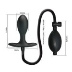 Plug Anal con Inflado y Bola Interna