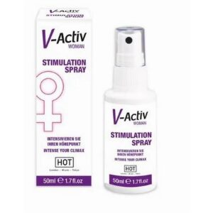 Hot V-Activ Stimulation Spray Estimulante Femenino 50 ml 5 Gel Vibrador Efecto Calor Ganjah 15ml - Erotiks | Tienda erótica online