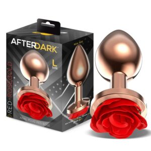 Rose Plug Anal Oro Rosa Base de Rosa Roja Talla L 6 Baile Plug Anal Color Púrpura - Erotiks | Tienda erótica online