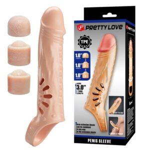 Funda para el Pene con Extensores 10 Accesorio Vibrador para Bomba ADX04 - Erotiks | Tienda erótica online