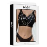 Karina Top Cuero Vegano con Cadenas Talla Única