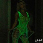 Beatrice Bodystocking Brilla en la Oscuridad Talla Única