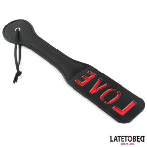 Pala Doble Capa Lema LOVE 32 cm 10 Flogger de Cadenas con Mango con Brillantes - Erotiks | Tienda erótica online