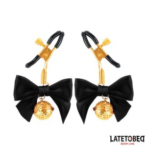 Pinzas para Pezones con Lazo Negro 8 Set de Bondage 7 Pz Furry Set - Erotiks | Tienda erótica online