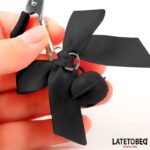 Pinzas para Pezones con Cascabel y Lazos Negros