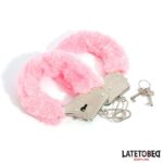 Esposas de Metal Furry con Pelo Rosa