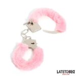 Esposas de Metal Furry con Pelo Rosa