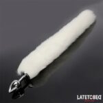 Plug Anal con Cola Blanco 40 cm