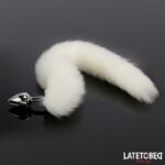 Plug Anal con Cola Blanco 40 cm