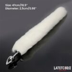 Plug Anal con Cola Blanco 40 cm