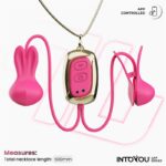 Tickly Pinzas para Pezones con Vibración, Control y Collar con APP