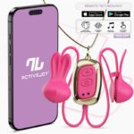 Tickly Pinzas para Pezones con Vibración, Control y Collar con APP