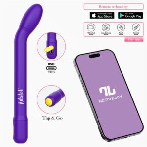 Gently Estimulador Punto G con APP Purpura 10 Baile Plug Anal Color Púrpura - Erotiks | Tienda erótica online