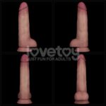 Dildo con Vibración Piel Deslizante Silicona Dual Layer 8.5