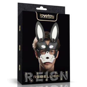 Mascara Conejito Rebellion Reign 6 Lilith Máscara de Incógnito Abertura en la Boca y Ojos Color Negro - Erotiks | Tienda erótica online