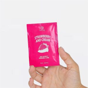 Monodosis Lubricante Fresas con Nata 10 ml 7 Monodosis Sweet Strawberry - Fresa Base Agua 4 ml - Erotiks | Tienda erótica online