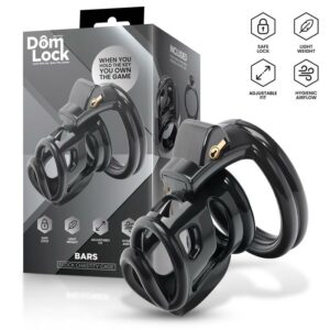 Bars Jaula para el Pene con Candado Interno 2 Fusta de Metal Dorado 45 cm - Erotiks | Tienda erótica online