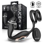 Bruce Masajeador Prostático 360º y Doble Anillo con Vibración