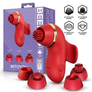 Beeny Estimulador con 4 Cabezales, Succión, Tapping, Tickling y Licking 7 Cloud Dancer Succionador y Vibrador Azul - Erotiks | Tienda erótica online