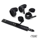 Set Bondage con Esposas, Antifaz y Pluma Estimuladora