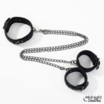 Collar con Esposas para Tobillos con Cadena