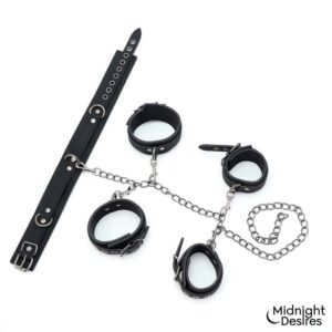 Set de Restricciones con Collar y Esposas
