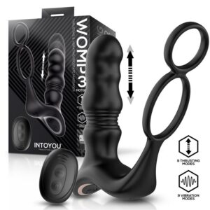 Womp Masajeador Prostático con Vibración, Thrusting y Control Remoto