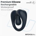 Kenny Anillo Vibrador con Estimulador de Clítoris y APP Azul Noche