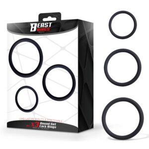 Set de 3 Anillos para el Pene Silicona S, M y L