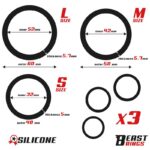 Set de 3 Anillos para el Pene Silicona S, M y L