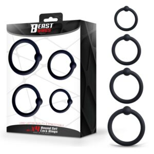Set de 4 Anillos para el Pene Silicona